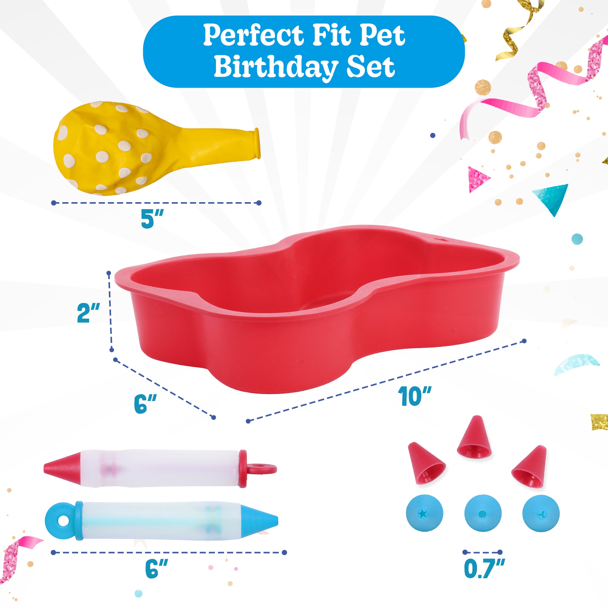 BoneItUp® Dog Birthday Cake Kit